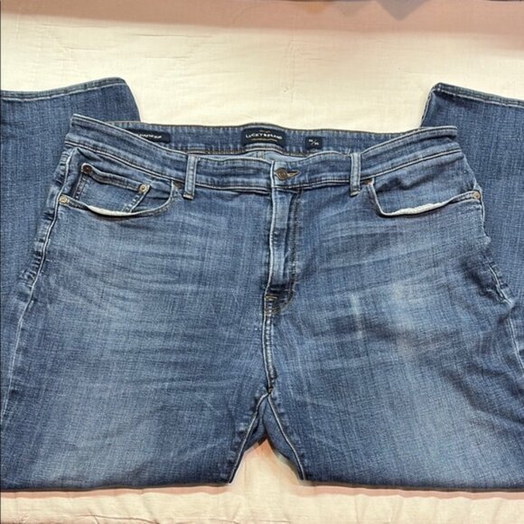 Lucky Brand 410 Athletic Slim Jeans with Natural Fading | Men's Size 42x30 - Picture 1 of 8